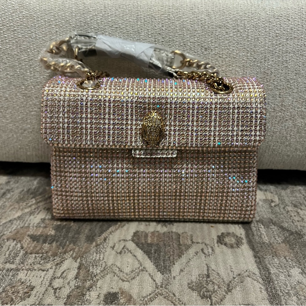 Kensington Bag - Pink Crystal with Houndstooth pattern.